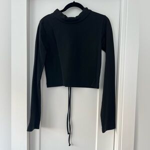 Black Long Sleeve Women's Sweatshirt